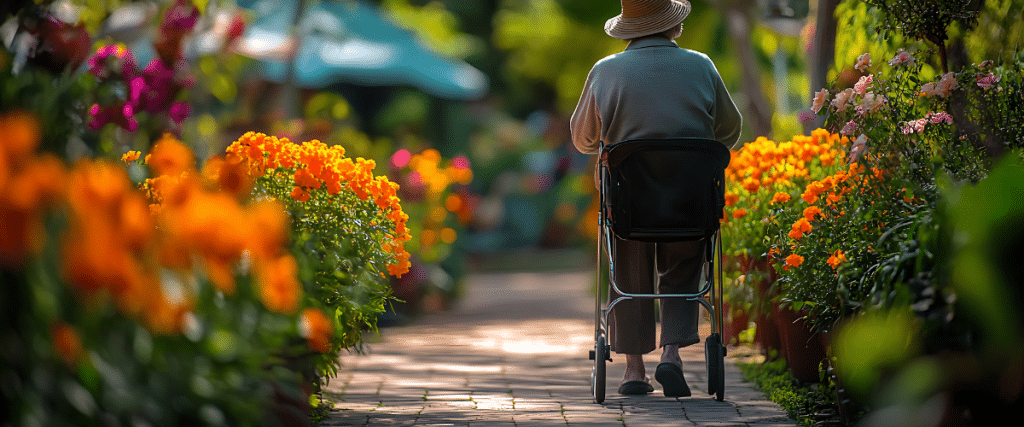 l’accès au jardin est essentiel pour la santé des seniors
